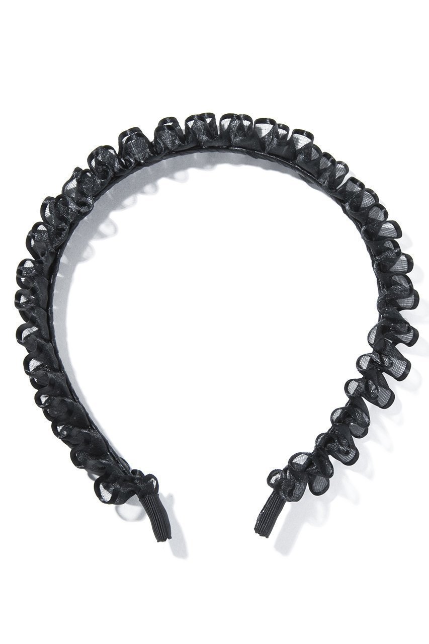 【イリスフォーセブン/IRIS 47】のfrill ヘッドバンド 人気、トレンドファッション・服の通販 founy(ファニー) 　ファッション　Fashion　レディースファッション　Fashion for Women　シュシュ&ヘアアクセ/ヘアアレンジ　Scrunchies & Hair Accessories　おすすめ　Recommended / Our Picks　アクセサリー　Fashion Accessories　チュール　Tulip, Tulip Motif　フリル　Frill, Ruffle　マニッシュ　Mannish, Boyish　モノトーン　Monotone, Black and White　other-4|ID: prp329100004955009 ipo3291000000037179083