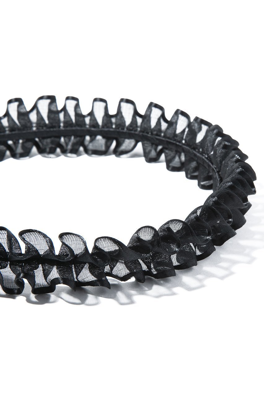 【イリスフォーセブン/IRIS 47】のfrill ヘッドバンド 人気、トレンドファッション・服の通販 founy(ファニー) 　ファッション　Fashion　レディースファッション　Fashion for Women　シュシュ&ヘアアクセ/ヘアアレンジ　Scrunchies & Hair Accessories　おすすめ　Recommended / Our Picks　アクセサリー　Fashion Accessories　チュール　Tulip, Tulip Motif　フリル　Frill, Ruffle　マニッシュ　Mannish, Boyish　モノトーン　Monotone, Black and White　other-5|ID: prp329100004955009 ipo3291000000037179084