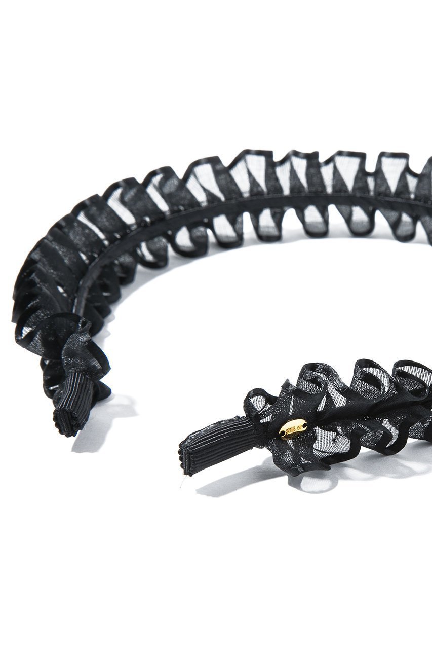 【イリスフォーセブン/IRIS 47】のfrill ヘッドバンド 人気、トレンドファッション・服の通販 founy(ファニー) 　ファッション　Fashion　レディースファッション　Fashion for Women　シュシュ&ヘアアクセ/ヘアアレンジ　Scrunchies & Hair Accessories　おすすめ　Recommended / Our Picks　アクセサリー　Fashion Accessories　チュール　Tulip, Tulip Motif　フリル　Frill, Ruffle　マニッシュ　Mannish, Boyish　モノトーン　Monotone, Black and White　other-6|ID: prp329100004955009 ipo3291000000037179085