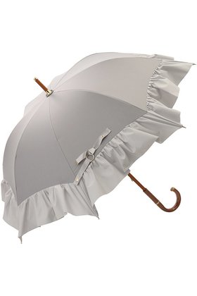 【グレイシー/Gracy】のPeplum Frill 晴雨兼用日傘 ショート長傘 人気、トレンドファッション・服の通販 founy(ファニー) ファッション Fashion レディースファッション Fashion for Women レイングッズ・傘・晴雨兼用傘 Umbrellas & Rain Gear ウッド Wooden Design サテン Satin, Glossy Fabric ショート Short, Short Length ハンカチ Handkerchief, Hanky フェミニン Feminine, Girly フリル Frill, Ruffle 傘 Umbrella, Parasol 夏 Summer 日傘 Parasol, UV Umbrella 春 Spring S/S・春夏 SS, Spring/Summer, Warm Season 時計 Watch, Wristwatch |ID:prp329100004955022