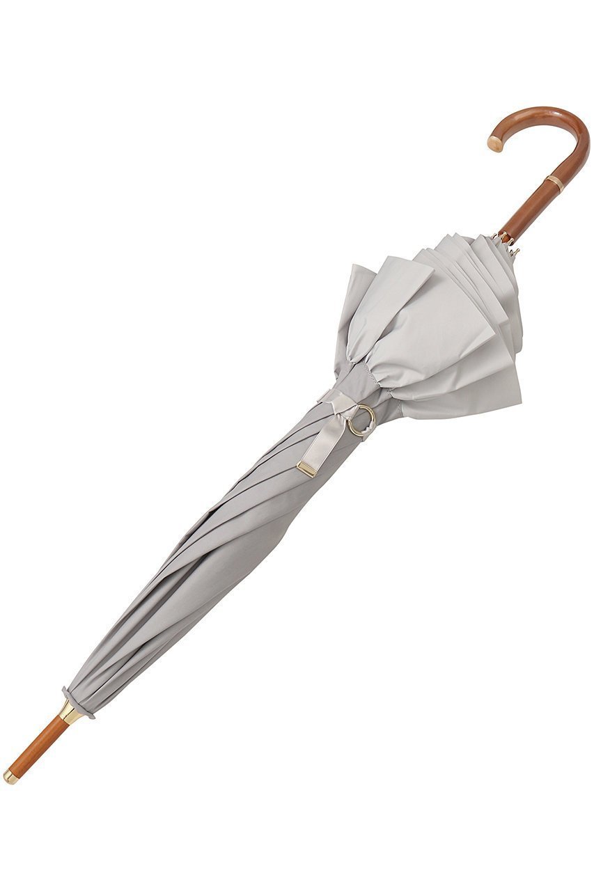 【グレイシー/Gracy】のPeplum Frill 晴雨兼用日傘 ショート長傘 人気、トレンドファッション・服の通販 founy(ファニー) 　ファッション　Fashion　レディースファッション　Fashion for Women　レイングッズ・傘・晴雨兼用傘　Umbrellas & Rain Gear　ウッド　Wooden Design　サテン　Satin, Glossy Fabric　ショート　Short, Short Length　ハンカチ　Handkerchief, Hanky　フェミニン　Feminine, Girly　フリル　Frill, Ruffle　傘　Umbrella, Parasol　夏　Summer　日傘　Parasol, UV Umbrella　春　Spring　S/S・春夏　SS, Spring/Summer, Warm Season　時計　Watch, Wristwatch　other-2|ID: prp329100004955022 ipo3291000000037179209