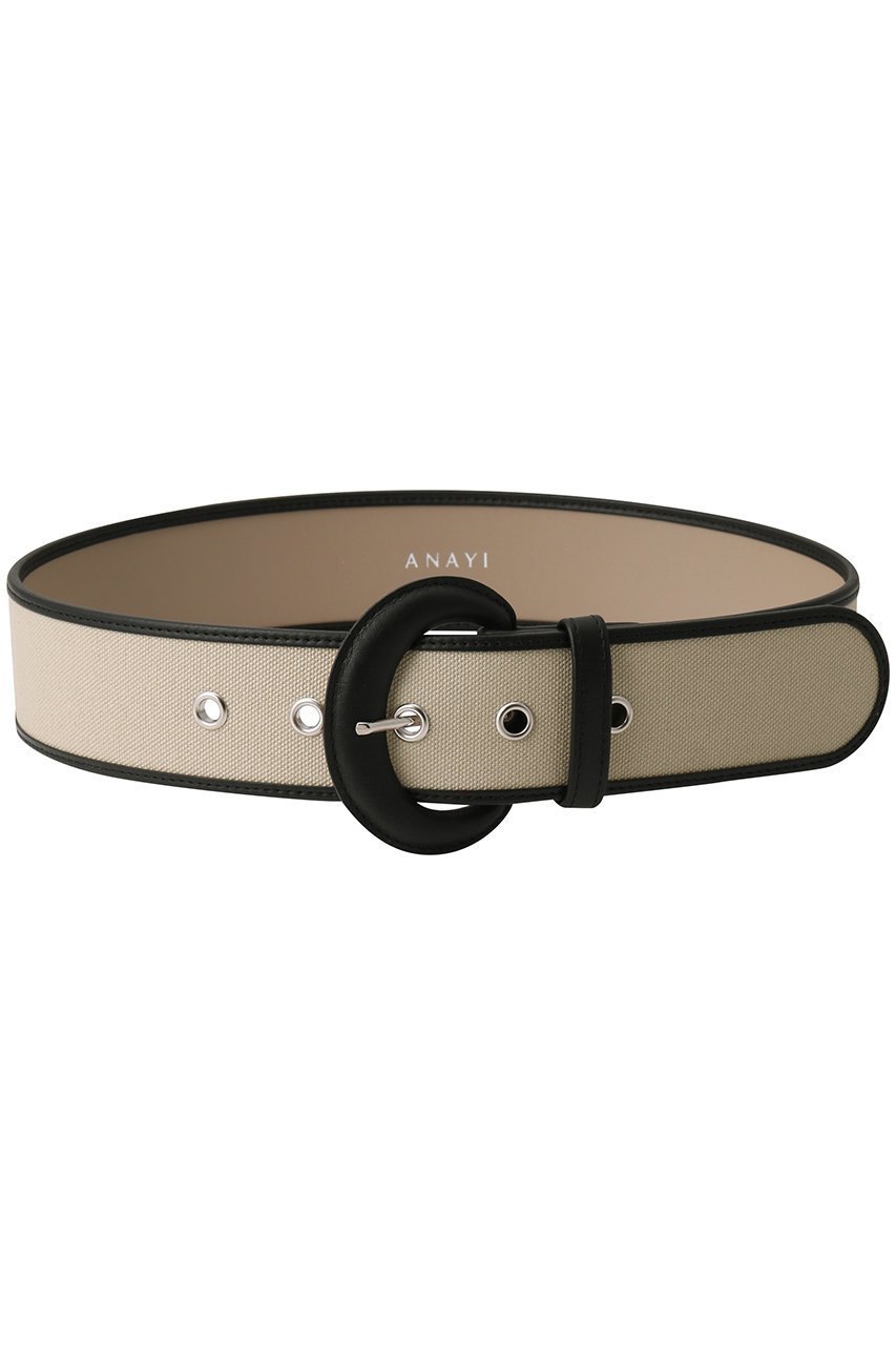 【アナイ/ANAYI】のキャンバスコンビワイドBELT インテリア・キッズ・メンズ・レディースファッション・服の通販 founy(ファニー) 　ファッション　Fashion　レディースファッション　Fashion for Women　ベルト&ウエストマーク　Belts & Waist Accessories　キャンバス　Canvas, Canvas Fabric　シルバー　Silver, Metallic Silver　シンプル　Simple, Minimal　モダン　Modern, Contemporary　ワイド　Wide, Wide Fit　夏　Summer　春　Spring　S/S・春夏　SS, Spring/Summer, Warm Season　ブラック|ID: prp329100004955026 ipo3291000000037179235