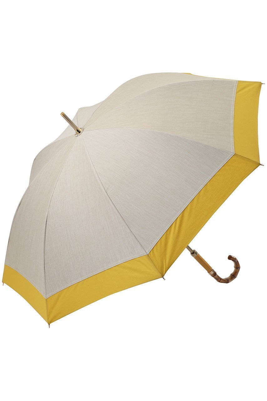 【グレイシー/Gracy】の晴雨兼用ショート傘 T/C Natural bicolor インテリア・キッズ・メンズ・レディースファッション・服の通販 founy(ファニー) 　ファッション　Fashion　レディースファッション　Fashion for Women　レイングッズ・傘・晴雨兼用傘　Umbrellas & Rain Gear　ショート　Short, Short Length　ハンカチ　Handkerchief, Hanky　バンブー　Bamboo, Bamboo Material　モダン　Modern, Contemporary　傘　Umbrella, Parasol　夏　Summer　時計　Watch, Wristwatch　イエロー|ID: prp329100004955051 ipo3291000000037179426
