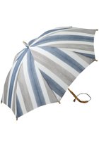 【プレインピープル/PLAIN PEOPLE】の【breezy blue】shima 日傘 ストライプ|ID: prp329100004955057 ipo3291000000037179467