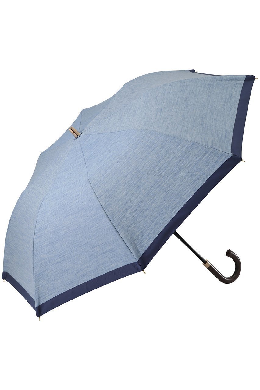 【アシーナ ニューヨーク/Athena New York】のDenim Camila 折りたたみ日傘 インテリア・キッズ・メンズ・レディースファッション・服の通販 founy(ファニー) 　ファッション　Fashion　レディースファッション　Fashion for Women　レイングッズ・傘・晴雨兼用傘　Umbrellas & Rain Gear　コンパクト　Compact, Small Size　デニム　Denim, Jeans Material　ニューヨーク　New York, NYC Style　ハンカチ　Handkerchief, Hanky　人気　Popular, Best Seller　傘　Umbrella, Parasol　夏　Summer　定番　Standard, Basic Item　日傘　Parasol, UV Umbrella　春　Spring　S/S・春夏　SS, Spring/Summer, Warm Season　時計　Watch, Wristwatch　ライトブルー×ライトブルー|ID: prp329100004955074 ipo3291000000037179592