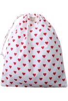 【エスゼット ブロックプリント/SZ Blockprints】のLAUNDRY BAG トラベルポーチ LARGE レッド(HEART)|ID: prp329100004955088 ipo3291000000037179681