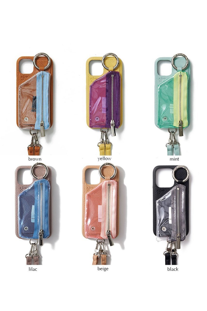 【エジュー/ajew】のiPhone14/14Pro ajew cadenas PVC zipphone case shoulder 人気、トレンドファッション・服の通販 founy(ファニー) 　ファッション　Fashion　レディースファッション　Fashion for Women　アクセサリー　Fashion Accessories　春　Spring　カメラ　Camera Accessories　ドッキング　Docking, Mixed Material　定番　Standard, Basic Item　ベーシック　Basic, Essential　ポケット　Pocket, Pocket Detail　ループ　Loop, Loop Knit　S/S・春夏　SS, Spring/Summer, Warm Season　おすすめ　Recommended / Our Picks　夏　Summer　iPhone アイフォーン　iPhone　other-8|ID: prp329100004955093 ipo3291000000037179744