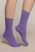 【ブルーフォレ/BLEUFORET】の6095 ソリッドカラー ウールソックス ライトパープル|ID: prp329100004955099 ipo3291000000037179802