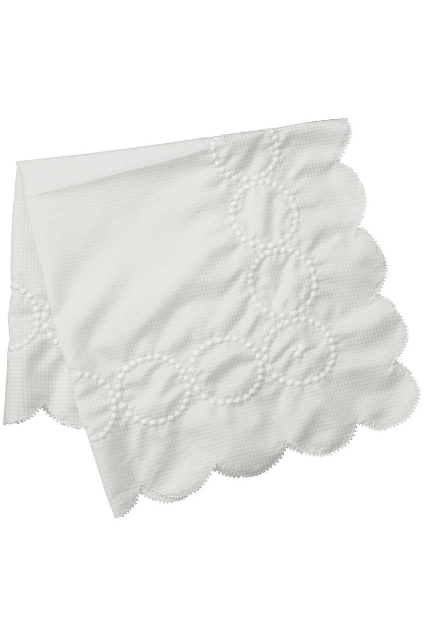 【ミナ ペルホネン/mina perhonen】のtambourine スカーフ インテリア・キッズ・メンズ・レディースファッション・服の通販 founy(ファニー) 　ファッション　Fashion　レディースファッション　Fashion for Women　ストール　Soft & Warm Scarves　マフラー・スヌード / 冬小物の定番　Scarves & Mufflers　サークル　Circle, Round Design　シルク　Silk, 100% Silk　スカラップ　Scallop, Scalloped Edge　スカーフ　Scarf, Neckwear　ストール　Stole, Wrap　マフラー　Scarf, Muffler　ホワイト|ID: prp329100004955113 ipo3291000000037179917