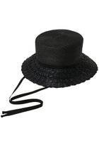【アルアバイル/allureville】の【Loulou Willoughby】スカラップブリムバケットHAT ブラック|ID: prp329100004955127 ipo3291000000037179998