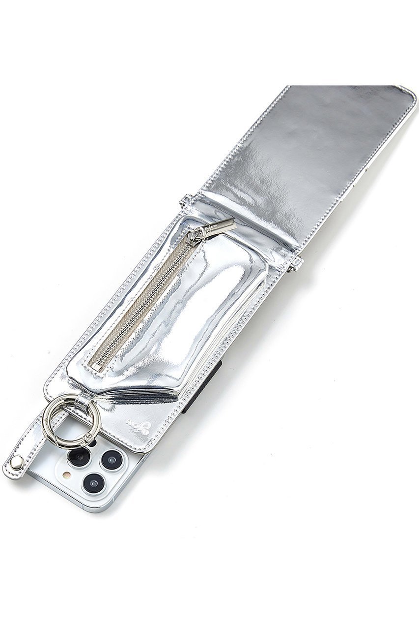 【エジュー/ajew】のajew HOLIDAY vertical zipphone case shoulder 人気、トレンドファッション・服の通販 founy(ファニー) 　ファッション　Fashion　レディースファッション　Fashion for Women　シルバー　Silver, Metallic Silver　シンプル　Simple, Minimal　定番　Standard, Basic Item　手帳　Planner, Notebook　ポケット　Pocket, Pocket Detail　メタル　Metal, Metal Parts　other-6|ID: prp329100004955164 ipo3291000000037180226