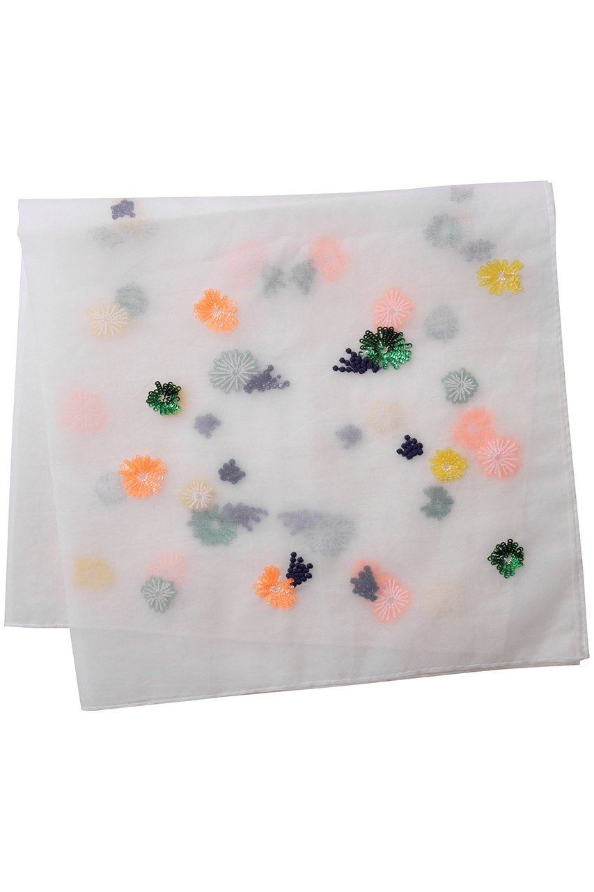 【ウィムガゼット/Whim Gazette】のアップサイクルスカーフ インテリア・キッズ・メンズ・レディースファッション・服の通販 founy(ファニー) 　ファッション　Fashion　レディースファッション　Fashion for Women　ストール　Soft & Warm Scarves　マフラー・スヌード / 冬小物の定番　Scarves & Mufflers　シアー　Sheer, See-Through　スカーフ　Scarf, Neckwear　ストール　Stole, Wrap　スパンコール　Sequins, Sequin Embellishment　マフラー　Scarf, Muffler　オフホワイト|ID: prp329100004955194 ipo3291000000037180432