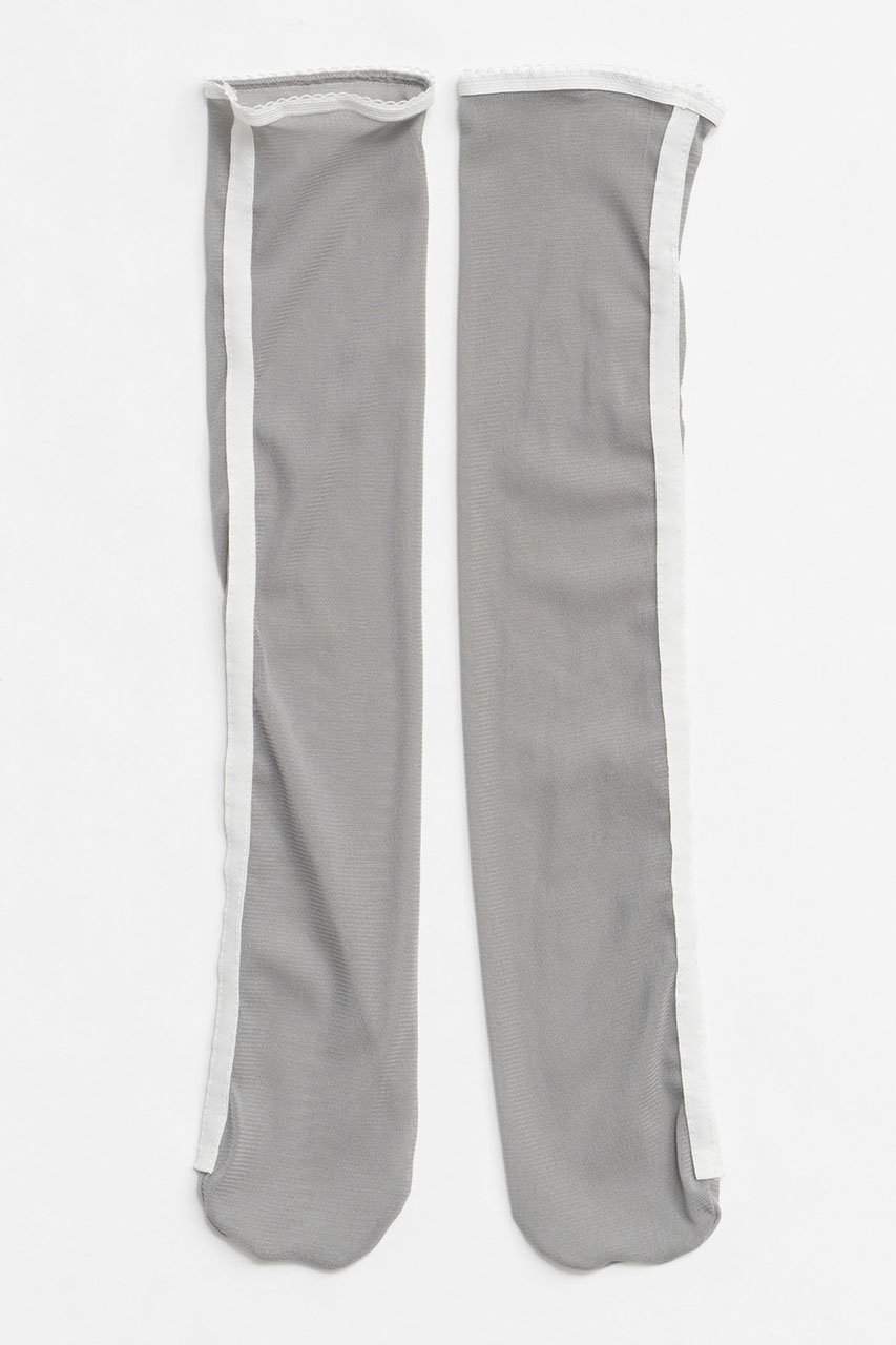 【メゾンスペシャル/MAISON SPECIAL】のSee-through Line Socks/シースルーラインソックス インテリア・キッズ・メンズ・レディースファッション・服の通販 founy(ファニー) 　ファッション　Fashion　レディースファッション　Fashion for Women　ソックス&靴下　Socks & Hosiery　レッグウェア・ストッキング　Legwear & Hosiery　おすすめ　Recommended / Our Picks　シアー　Sheer, See-Through　スポーティ　Sporty, Casual Athletic　ソックス　Socks, Hosiery　チュール　Tulip, Tulip Motif　トレンド　Trend, Trending Now　ドッキング　Docking, Mixed Material　GRY(グレー)|ID: prp329100004955253 ipo3291000000037180849