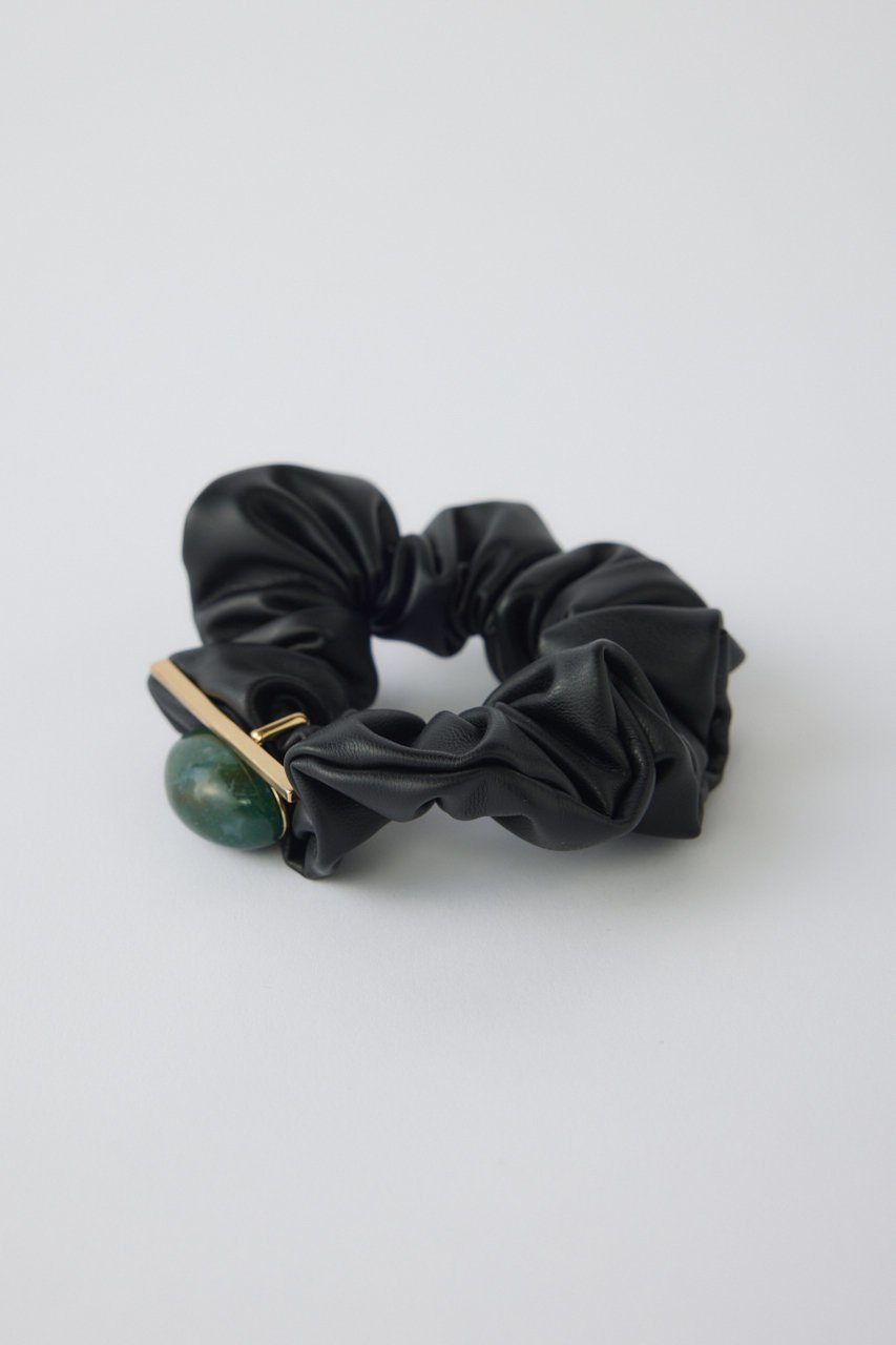 【リムアーク/RIM.ARK】のNatural stone scrunchie/シュシュ インテリア・キッズ・メンズ・レディースファッション・服の通販 founy(ファニー) 　ファッション　Fashion　レディースファッション　Fashion for Women　シュシュ&ヘアアクセ/ヘアアレンジ　Scrunchies & Hair Accessories　アクセサリー　Fashion Accessories　オーバル　Oval Design　シンプル　Simple, Minimal　ブラック|ID: prp329100004955255 ipo3291000000037180859