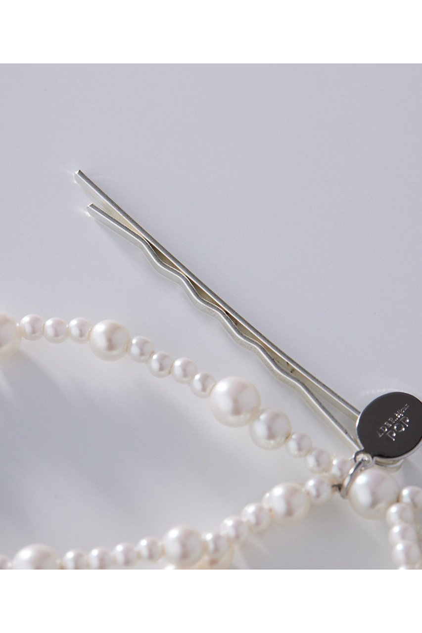 【アデルビジュー  ポップ/POP ADER bijoux】のJuliette pearl ribbon ヘアピン(small) 人気、トレンドファッション・服の通販 founy(ファニー) 　ファッション　Fashion　レディースファッション　Fashion for Women　シュシュ&ヘアアクセ/ヘアアレンジ　Scrunchies & Hair Accessories　アクセサリー　Fashion Accessories　バレッタ　Barrette, Hair Clip　パール　Pearl, Pearl Accent　モチーフ　Motif, Design Theme　リボン　Ribbon, Bow　ワンポイント　One Point, Statement Accent　other-2|ID: prp329100004955271 ipo3291000000037180985