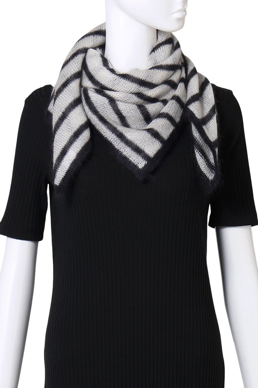 【ウィムガゼット/Whim Gazette】の【ASAUCE MELER】モヘヤシルクヘアリーボーダーストール 人気、トレンドファッション・服の通販 founy(ファニー) 　ファッション　Fashion　レディースファッション　Fashion for Women　ストール　Soft & Warm Scarves　マフラー・スヌード / 冬小物の定番　Scarves & Mufflers　シルク　Silk, 100% Silk　スクエア　Square, Square Shape　ストライプ　Stripe, Striped Pattern　ストール　Stole, Wrap　マフラー　Scarf, Muffler　モノトーン　Monotone, Black and White　other-2|ID: prp329100004955330 ipo3291000000037181386