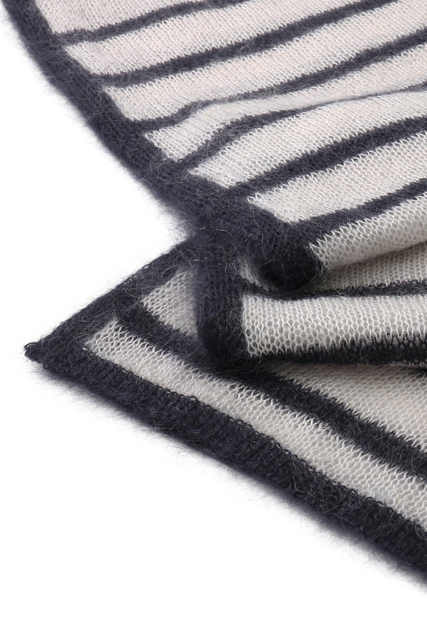 【ウィムガゼット/Whim Gazette】の【ASAUCE MELER】モヘヤシルクヘアリーボーダーストール 人気、トレンドファッション・服の通販 founy(ファニー) 　ファッション　Fashion　レディースファッション　Fashion for Women　ストール　Soft & Warm Scarves　マフラー・スヌード / 冬小物の定番　Scarves & Mufflers　シルク　Silk, 100% Silk　スクエア　Square, Square Shape　ストライプ　Stripe, Striped Pattern　ストール　Stole, Wrap　マフラー　Scarf, Muffler　モノトーン　Monotone, Black and White　other-4|ID: prp329100004955330 ipo3291000000037181388