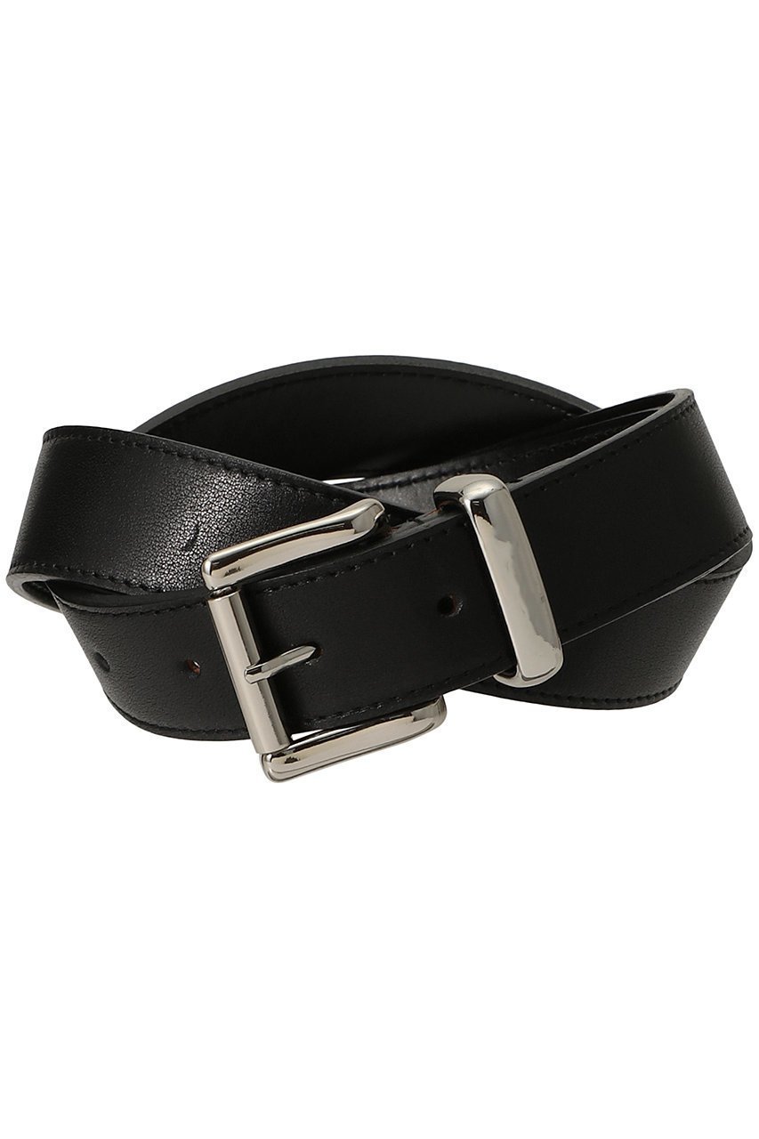 【アルアバイル/allureville】のローラーバックルレザーベルト A インテリア・キッズ・メンズ・レディースファッション・服の通販 founy(ファニー) 　ファッション　Fashion　レディースファッション　Fashion for Women　バッグ　Bags　ベルト&ウエストマーク　Belts & Waist Accessories　なめらか　Smooth, Silky Texture　スクエア　Square, Square Shape　定番　Standard, Basic Item　ブラック|ID: prp329100004955347 ipo3291000000037181490