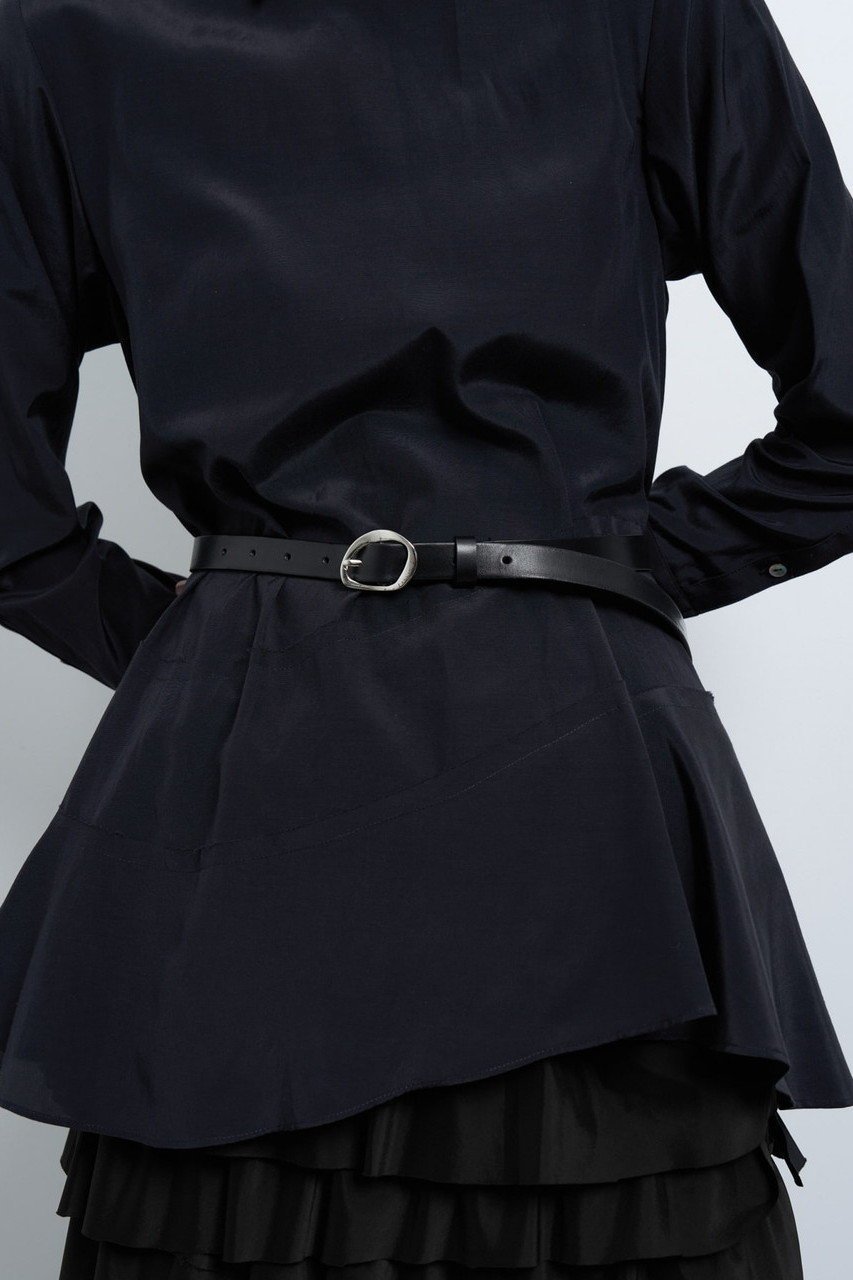 【ランバン オン ブルー/LANVIN en Bleu】のバックルレザーベルト インテリア・キッズ・メンズ・レディースファッション・服の通販 founy(ファニー) 　ファッション　Fashion　レディースファッション　Fashion for Women　バッグ　Bags　ベルト&ウエストマーク　Belts & Waist Accessories　ハンド　Hand, Handmade　ワンポイント　One Point, Statement Accent　エレガント 上品　Elegant　シルバー|ID: prp329100004955380 ipo3291000000037181722