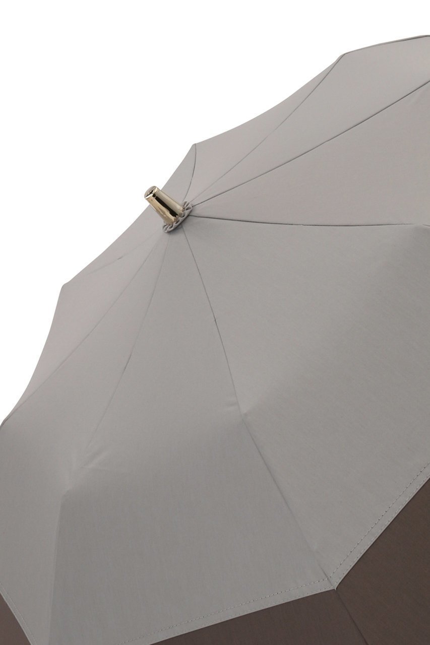 【グレイシー/Gracy】のTender bicolor 晴雨兼用日傘 2段折りたたみ傘 人気、トレンドファッション・服の通販 founy(ファニー) 　ファッション　Fashion　レディースファッション　Fashion for Women　レイングッズ・傘・晴雨兼用傘　Umbrellas & Rain Gear　ウッド　Wooden Design　コンパクト　Compact, Small Size　シンプル　Simple, Minimal　ハンカチ　Handkerchief, Hanky　エレガント 上品　Elegant　傘　Umbrella, Parasol　日傘　Parasol, UV Umbrella　時計　Watch, Wristwatch　other-5|ID: prp329100004955394 ipo3291000000037181833