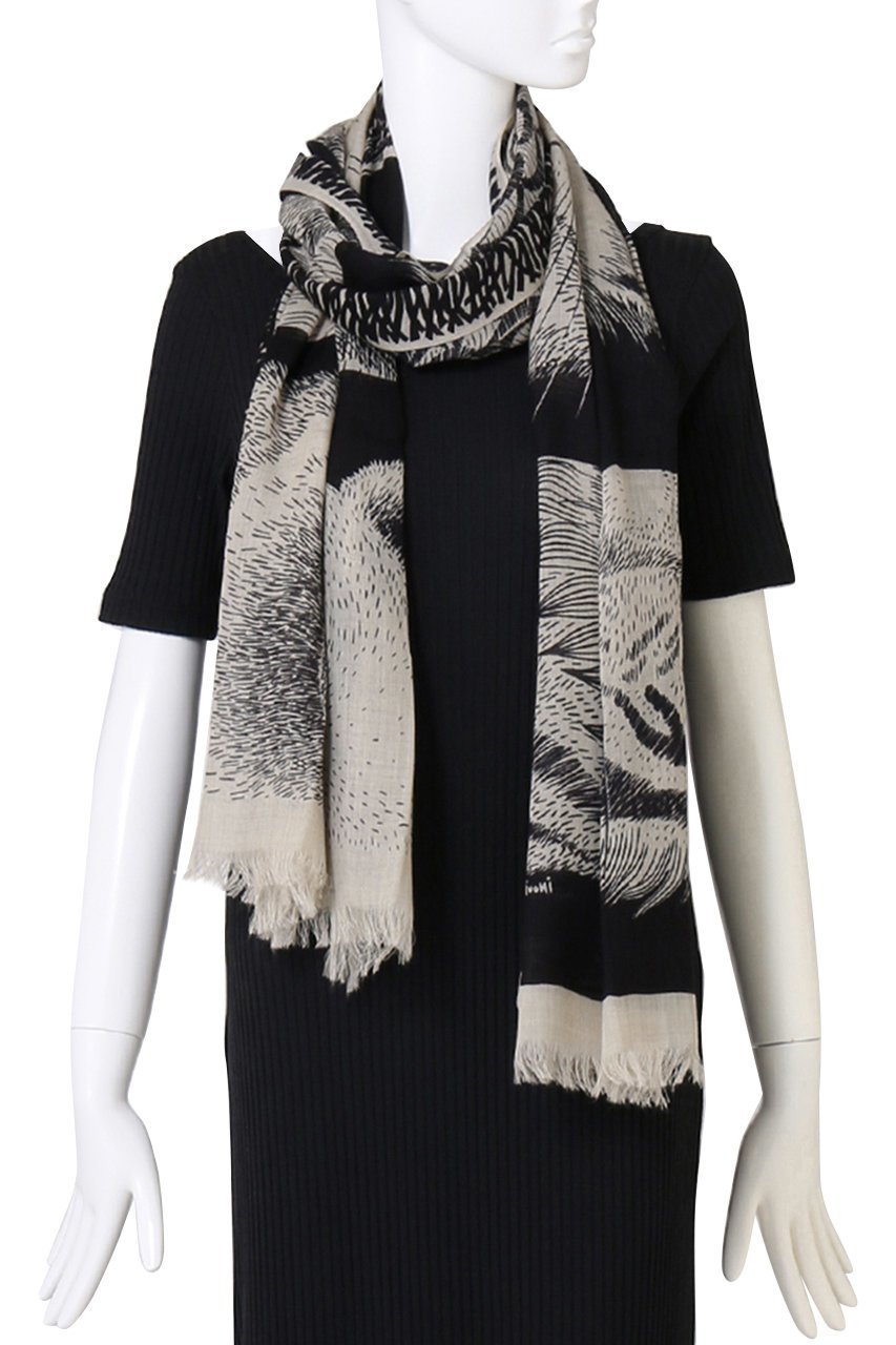 【プレインピープル/PLAIN PEOPLE】の【INOUI EDITIONS】ストール 人気、トレンドファッション・服の通販 founy(ファニー) 　ファッション　Fashion　レディースファッション　Fashion for Women　ストール　Soft & Warm Scarves　マフラー・スヌード / 冬小物の定番　Scarves & Mufflers　シンプル　Simple, Minimal　スカーフ　Scarf, Neckwear　ストール　Stole, Wrap　フランス　France, French　フリンジ　Fringe, Tassel　マフラー　Scarf, Muffler　モノトーン　Monotone, Black and White　エレガント 上品　Elegant　other-2|ID: prp329100004955404 ipo3291000000037181914