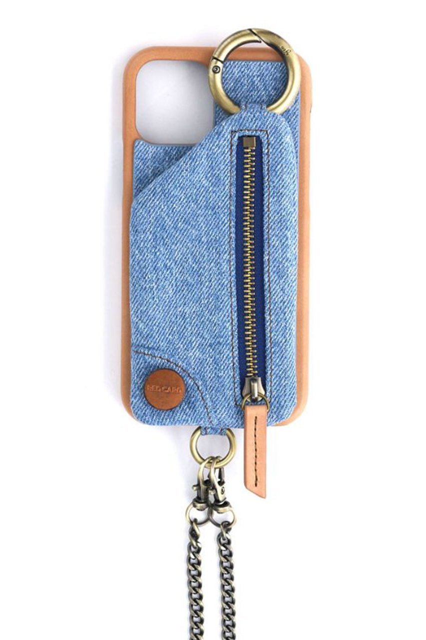 【エジュー/ajew】の【RED CARD TOKYO × ajew】iPhone12/12Pro インテリア・キッズ・メンズ・レディースファッション・服の通販 founy(ファニー) 　ファッション　Fashion　レディースファッション　Fashion for Women　カメラ　Camera Accessories　チェーン　Chain, Chain Strap　デニム　Denim, Jeans Material　ドッキング　Docking, Mixed Material　ポケット　Pocket, Pocket Detail　リップ　Lip, Lip Motif　スマホケース　Smartphone Case　iPhone アイフォーン　iPhone　ライトブルー|ID: prp329100004955413 ipo3291000000037181991