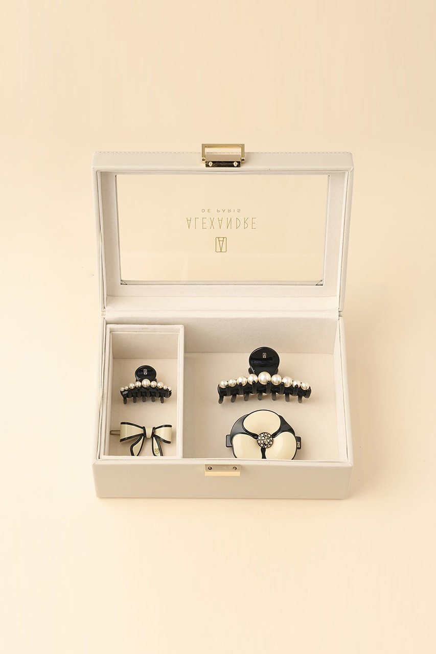 【アレクサンドル ドゥ パリ/ALEXANDRE DE PARIS】のADP ACCESSORY BOX 人気、トレンドファッション・服の通販 founy(ファニー) 　ファッション　Fashion　レディースファッション　Fashion for Women　レイングッズ・傘・晴雨兼用傘　Umbrellas & Rain Gear　アクセサリー　Fashion Accessories　ハンカチ　Handkerchief, Hanky　バレッタ　Barrette, Hair Clip　ボックス　Boxy, Box Shape　傘　Umbrella, Parasol　時計　Watch, Wristwatch　other-5|ID: prp329100004955419 ipo3291000000037182044