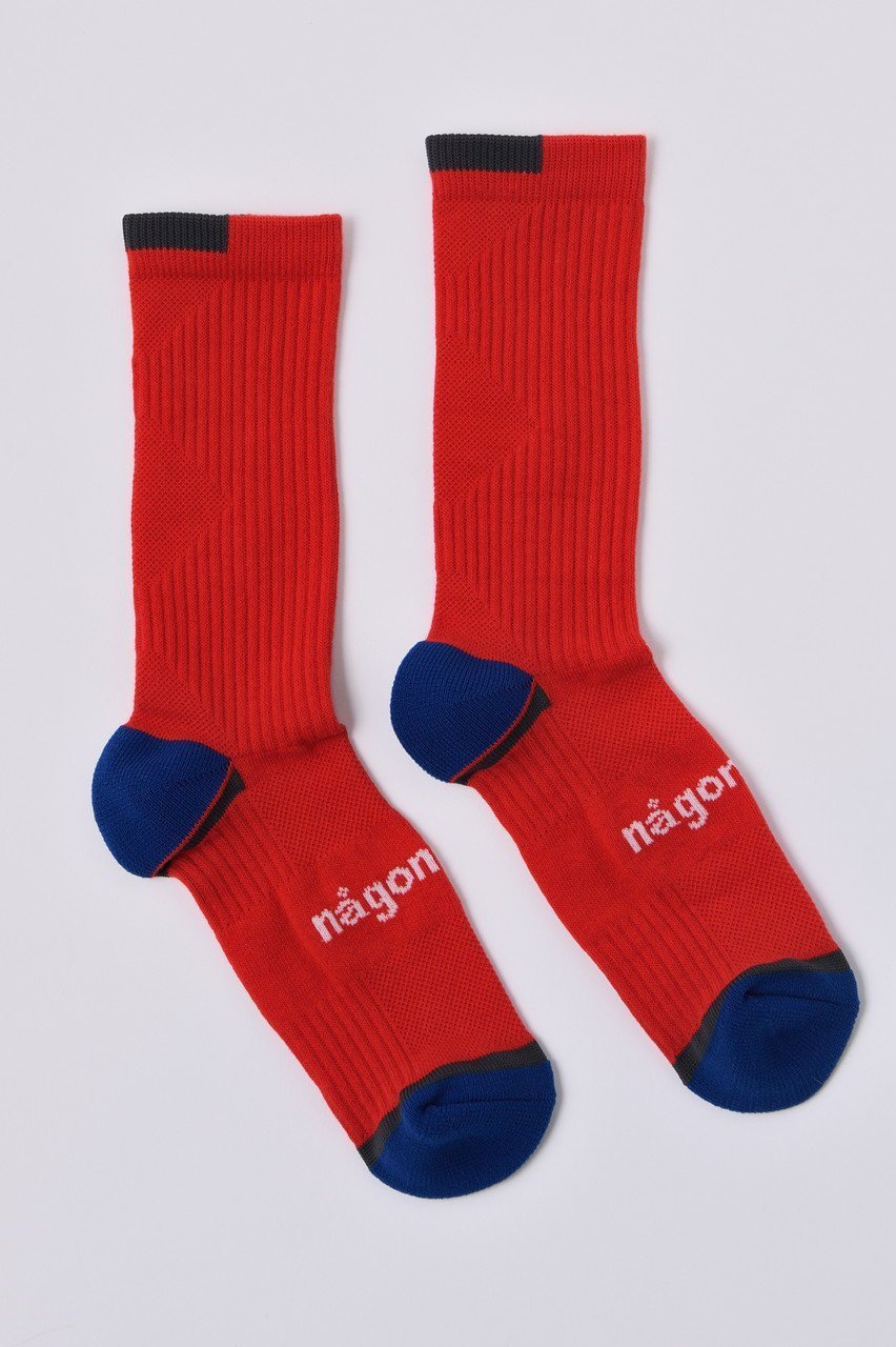 【ナゴンスタンス/nagonstans】のRib Combi Socks/ソックス インテリア・キッズ・メンズ・レディースファッション・服の通販 founy(ファニー) 　ファッション　Fashion　レディースファッション　Fashion for Women　ソックス&靴下　Socks & Hosiery　レッグウェア・ストッキング　Legwear & Hosiery　カラフル　Colorful Design　ソックス　Socks, Hosiery　Chili|ID: prp329100004955446 ipo3291000000037182220