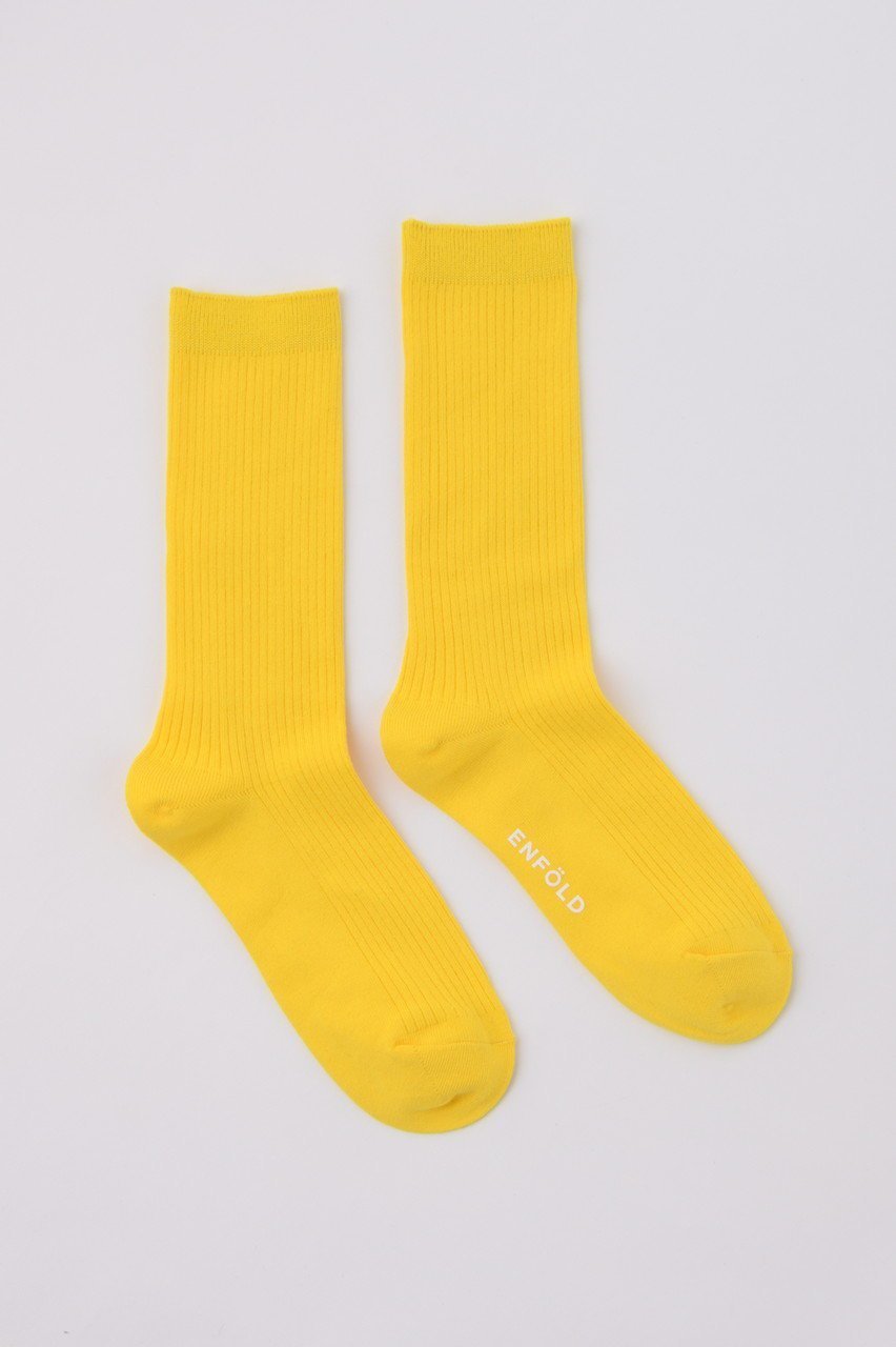 【エンフォルド/ENFOLD】のハイゲージSocks/ソックス インテリア・キッズ・メンズ・レディースファッション・服の通販 founy(ファニー) 　ファッション　Fashion　レディースファッション　Fashion for Women　ソックス&靴下　Socks & Hosiery　レッグウェア・ストッキング　Legwear & Hosiery　サンダル　Sandals, Summer Shoes　シンプル　Simple, Minimal　スニーカー　Sneakers, Trainers　ソックス　Socks, Hosiery　人気　Popular, Best Seller　夏　Summer　定番　Standard, Basic Item　イエロー|ID: prp329100004955449 ipo3291000000037182242