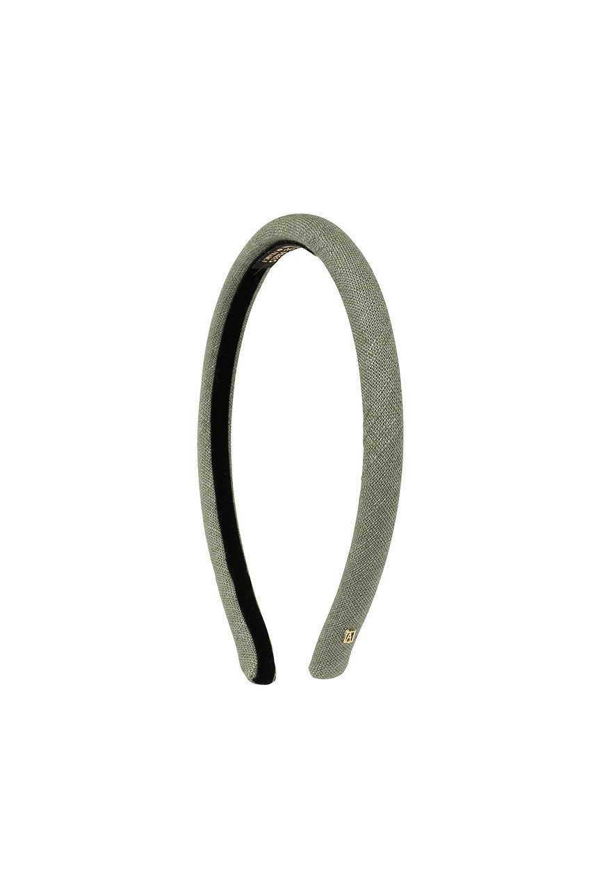 【アレクサンドル ドゥ パリ/ALEXANDRE DE PARIS】のカチューシャ (1 cm) インテリア・キッズ・メンズ・レディースファッション・服の通販 founy(ファニー) 　ファッション　Fashion　レディースファッション　Fashion for Women　シュシュ&ヘアアクセ/ヘアアレンジ　Scrunchies & Hair Accessories　アクセサリー　Fashion Accessories　スリム　Slim, Slim Fit　リネン　Linen, Linen Fabric　夏　Summer　カーキ(K)|ID: prp329100004955458 ipo3291000000037182313