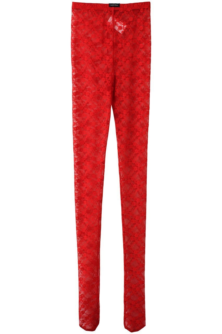 【メゾンスペシャル/MAISON SPECIAL】のレースタイツ インテリア・キッズ・メンズ・レディースファッション・服の通販 founy(ファニー) 　ファッション　Fashion　レディースファッション　Fashion for Women　タイツ＆レッグウェア&美脚効果　Tights & Sheer Legwear　レッグウェア・ストッキング　Legwear & Hosiery　おすすめ　Recommended / Our Picks　ストッキング　Stockings, Sheer Tights　タイツ　Tights, Legwear　レース　Lace, Lace Fabric　RED(レッド)|ID: prp329100004955469 ipo3291000000037182396