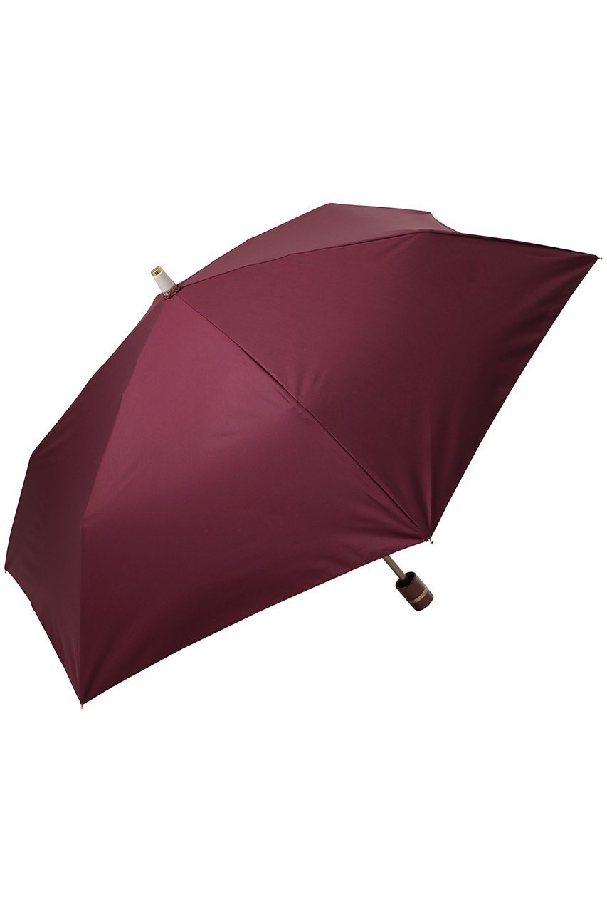 【グレイシー/Gracy】の晴雨兼用楽ミニ傘Accent color インテリア・キッズ・メンズ・レディースファッション・服の通販 founy(ファニー) 　ファッション　Fashion　レディースファッション　Fashion for Women　レイングッズ・傘・晴雨兼用傘　Umbrellas & Rain Gear　ウッド　Wooden Design　シンプル　Simple, Minimal　ハンカチ　Handkerchief, Hanky　エレガント 上品　Elegant　傘　Umbrella, Parasol　夏　Summer　春　Spring　S/S・春夏　SS, Spring/Summer, Warm Season　時計　Watch, Wristwatch　無地　Plain, Solid Color　アマラント|ID: prp329100004955471 ipo3291000000037182420