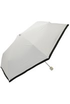 【ムーンバット/MOONBAT】の【Fuwacool】無地×グログランテープ 晴雨兼用日傘 軽量折りたたみ傘 ホワイト|ID: prp329100004955487 ipo3291000000037182526