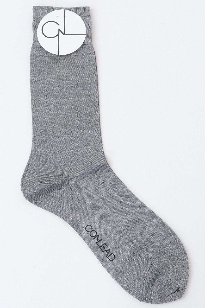 【マルティニーク/martinique】の【CONLEAD】シルクソリッドソックス インテリア・キッズ・メンズ・レディースファッション・服の通販 founy(ファニー) 　ファッション　Fashion　レディースファッション　Fashion for Women　ソックス&靴下　Socks & Hosiery　レッグウェア・ストッキング　Legwear & Hosiery　なめらか　Smooth, Silky Texture　シルク　Silk, 100% Silk　シンプル　Simple, Minimal　ソックス　Socks, Hosiery　グレー|ID: prp329100004955496 ipo3291000000037182594