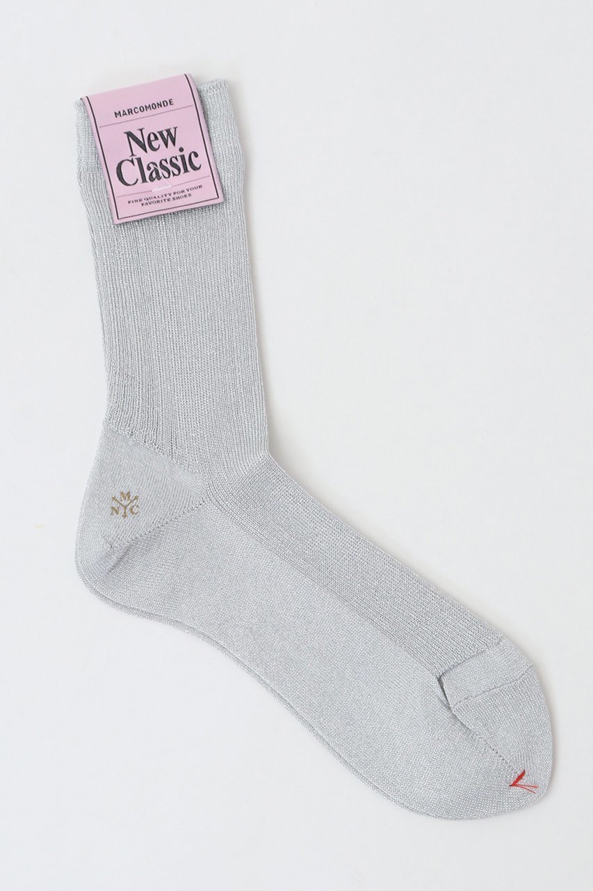 【マルティニーク/martinique】の《定番》【MARCOMONDE】グリッターリブソックス インテリア・キッズ・メンズ・レディースファッション・服の通販 founy(ファニー) 　ファッション　Fashion　レディースファッション　Fashion for Women　ソックス&靴下　Socks & Hosiery　レッグウェア・ストッキング　Legwear & Hosiery　ソックス　Socks, Hosiery　ラベンダー　Lavender　定番　Standard, Basic Item　シルバー|ID: prp329100004955549 ipo3291000000037182927