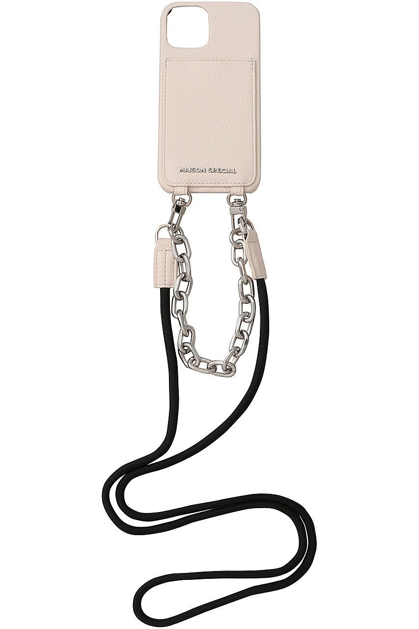 【メゾンスペシャル/MAISON SPECIAL】のMultifabric iPhone Case/マルチファブリックiPhoneケース インテリア・キッズ・メンズ・レディースファッション・服の通販 founy(ファニー) 　ファッション　Fashion　レディースファッション　Fashion for Women　エナメル　Patent Leather　カラフル　Colorful Design　ショルダー　Shoulder, Shoulder Strap　シリコン　Silicone, Silicone Material　シンプル　Simple, Minimal　パイソン　Python, Snakeskin Pattern　フェイクレザー　Faux Leather, PU Leather　プレート　Plate, Dish　ポケット　Pocket, Pocket Detail　メタリック　Metallic, Shiny Finish　レオパード　Leopard, Animal Print　iPhone アイフォーン　iPhone　IVR(アイボリー)|ID: prp329100004955554 ipo3291000000037182953