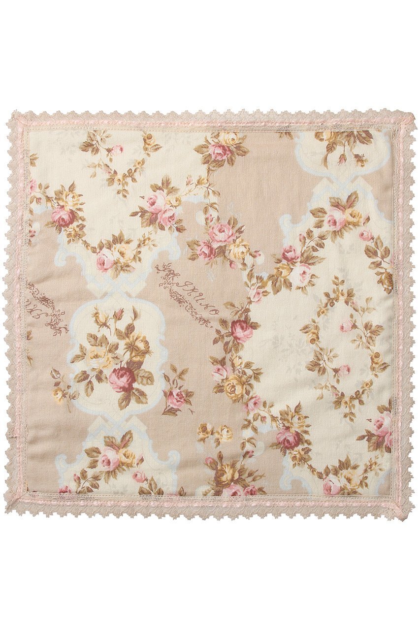 【イクコ/IKUKO】のダブルガーゼ花柄プリントハンカチ インテリア・キッズ・メンズ・レディースファッション・服の通販 founy(ファニー) 　ファッション　Fashion　レディースファッション　Fashion for Women　レイングッズ・傘・晴雨兼用傘　Umbrellas & Rain Gear　おすすめ　Recommended / Our Picks　ギフト プレゼント　Gift / Present　タオル　Towel, Bath Towel　ダブル　Double, Double-Breasted　ハンカチ　Handkerchief, Hanky　ビンテージ　Vintage, Retro Style　フラワー　Flower, Floral　プリント　Print, Printed Pattern　ポーチ　Pouch, Small Case　レース　Lace, Lace Fabric　傘　Umbrella, Parasol　時計　Watch, Wristwatch　ベージュ|ID: prp329100004955591 ipo3291000000037183193