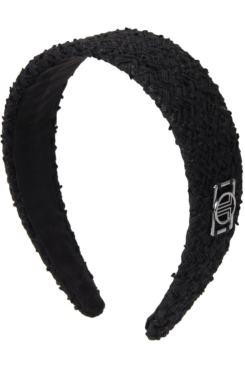 【ランバン オン ブルー/LANVIN en Bleu】のツイードカチューシャ インテリア・キッズ・メンズ・レディースファッション・服の通販 founy(ファニー) 　ファッション　Fashion　レディースファッション　Fashion for Women　シュシュ&ヘアアクセ/ヘアアレンジ　Scrunchies & Hair Accessories　アクセサリー　Fashion Accessories　エレガント 上品　Elegant　シルバー　Silver, Metallic Silver　ツイード　Twill, Twill Weave　パーティ　Party, Party Style　プレート　Plate, Dish　ワイド　Wide, Wide Fit　ブラック|ID: prp329100004955592 ipo3291000000037183199