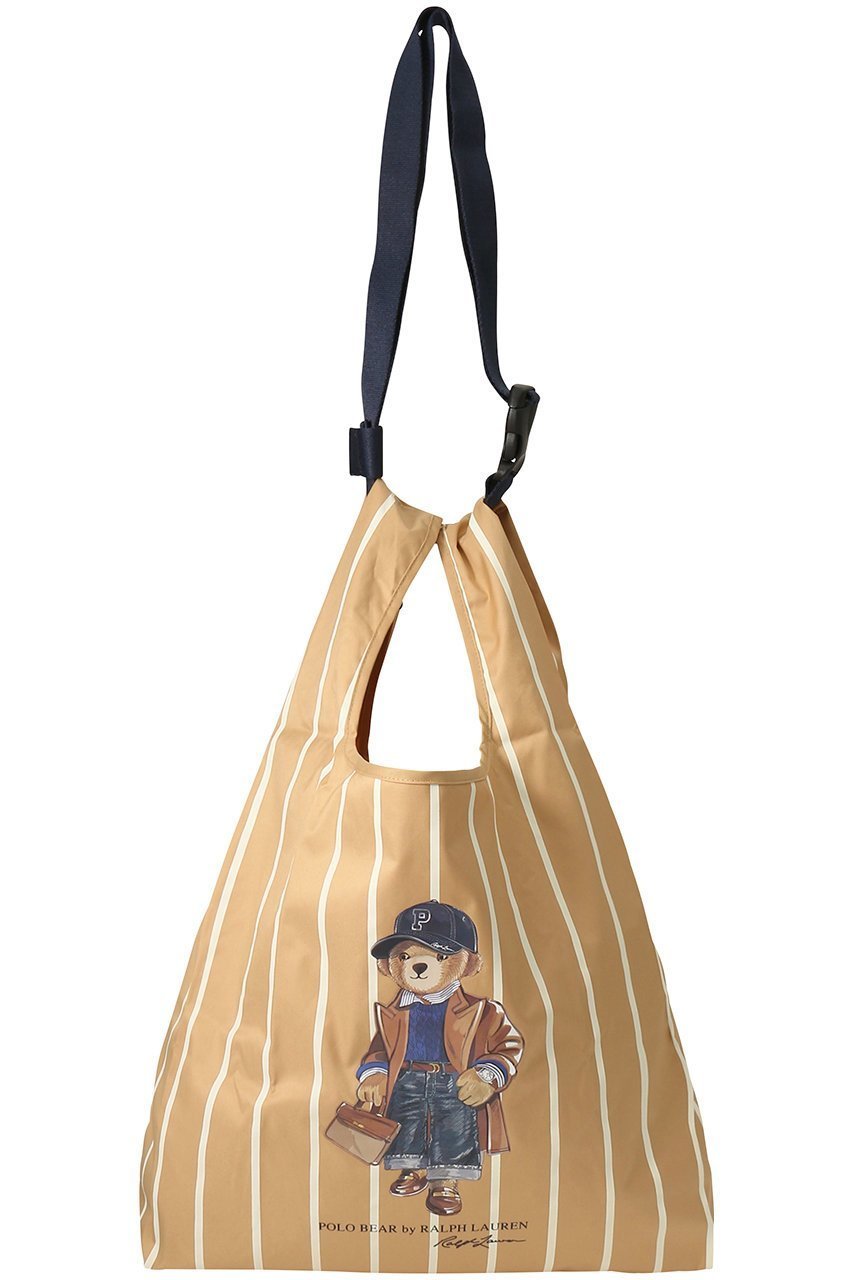 【ポロラルフローレン/POLO RALPH LAUREN】のボーダーベアベルト付きバッグ インテリア・キッズ・メンズ・レディースファッション・服の通販 founy(ファニー) 　ファッション　Fashion　レディースファッション　Fashion for Women　バッグ　Bags　ベルト&ウエストマーク　Belts & Waist Accessories　レイングッズ・傘・晴雨兼用傘　Umbrellas & Rain Gear　ハンカチ　Handkerchief, Hanky　ボーダー　Border, Stripe　傘　Umbrella, Parasol　時計　Watch, Wristwatch　ベージュ|ID: prp329100004955619 ipo3291000000037183377