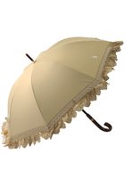 【ポロラルフローレン/POLO RALPH LAUREN】の晴雨兼用エンブロイダリーフリルショート傘 人気、トレンドファッション・服の通販 founy(ファニー) ファッション Fashion レディースファッション Fashion for Women レイングッズ・傘・晴雨兼用傘 Umbrellas & Rain Gear ウッド Wooden Design シアー Sheer, See-Through ハンカチ Handkerchief, Hanky フリル Frill, Ruffle レース Lace, Lace Fabric ワンポイント One Point, Statement Accent エレガント 上品 Elegant 傘 Umbrella, Parasol 時計 Watch, Wristwatch thumbnail ベージュ|ID: prp329100004955643 ipo3291000000037183559