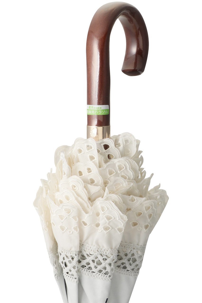 【ポロラルフローレン/POLO RALPH LAUREN】の晴雨兼用エンブロイダリーフリルショート傘 人気、トレンドファッション・服の通販 founy(ファニー) 　ファッション　Fashion　レディースファッション　Fashion for Women　レイングッズ・傘・晴雨兼用傘　Umbrellas & Rain Gear　ウッド　Wooden Design　シアー　Sheer, See-Through　ハンカチ　Handkerchief, Hanky　フリル　Frill, Ruffle　レース　Lace, Lace Fabric　ワンポイント　One Point, Statement Accent　エレガント 上品　Elegant　傘　Umbrella, Parasol　時計　Watch, Wristwatch　other-4|ID: prp329100004955643 ipo3291000000037183563