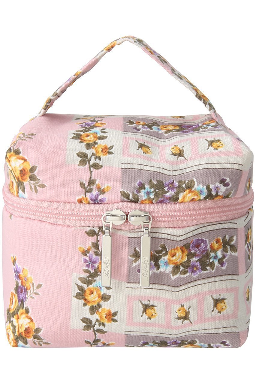 【イクコ/IKUKO】のシングルガーゼ花柄プリントメイクポーチ インテリア・キッズ・メンズ・レディースファッション・服の通販 founy(ファニー) 　ファッション　Fashion　レディースファッション　Fashion for Women　ポーチ&ミニバッグ　Pouches & Mini Bags　ハンド　Hand, Handmade　フォルム　Silhouette, Form　プリント　Print, Printed Pattern　ポーチ　Pouch, Small Case　エレガント 上品　Elegant　ピンク|ID: prp329100004955657 ipo3291000000037183673