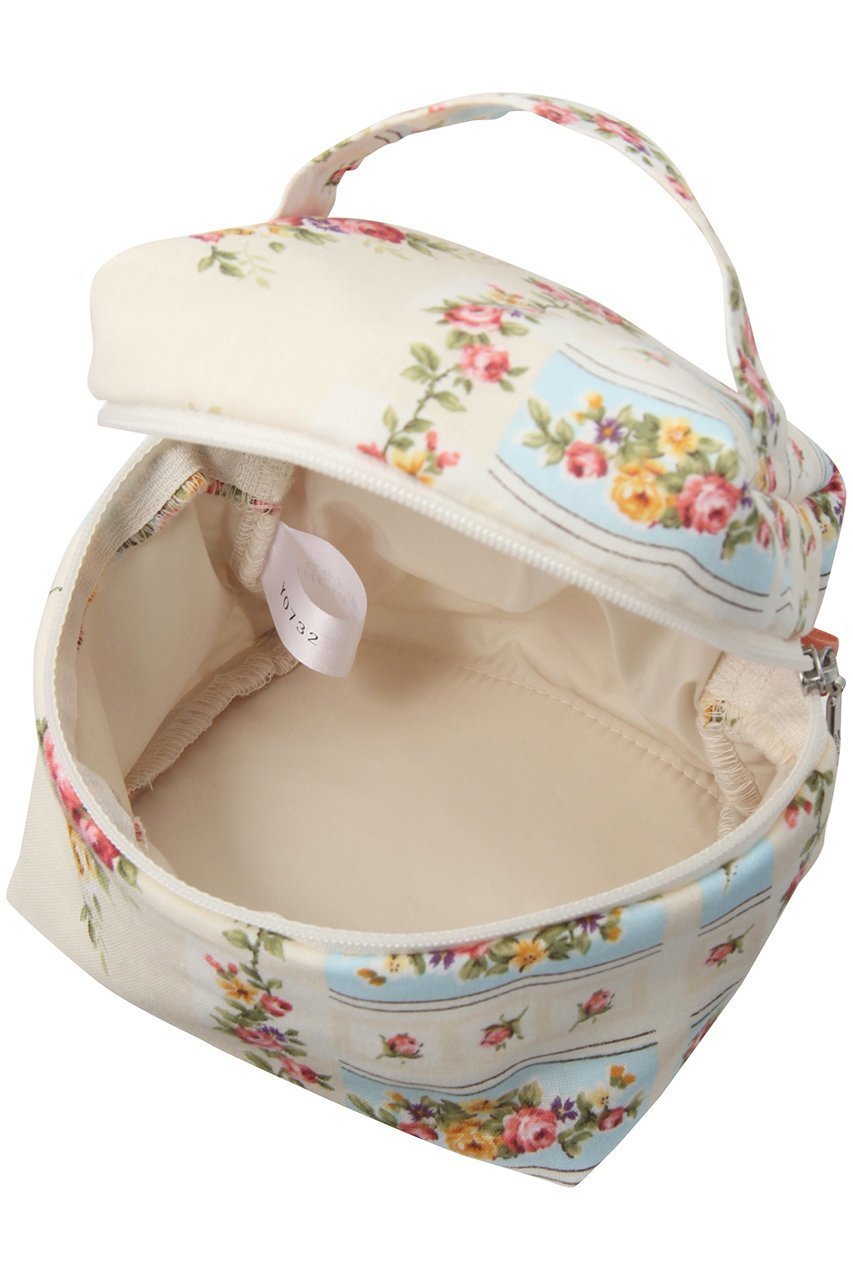 【イクコ/IKUKO】のシングルガーゼ花柄プリントメイクポーチ 人気、トレンドファッション・服の通販 founy(ファニー) 　ファッション　Fashion　レディースファッション　Fashion for Women　ポーチ&ミニバッグ　Pouches & Mini Bags　ハンド　Hand, Handmade　フォルム　Silhouette, Form　プリント　Print, Printed Pattern　ポーチ　Pouch, Small Case　エレガント 上品　Elegant　other-2|ID: prp329100004955657 ipo3291000000037183676