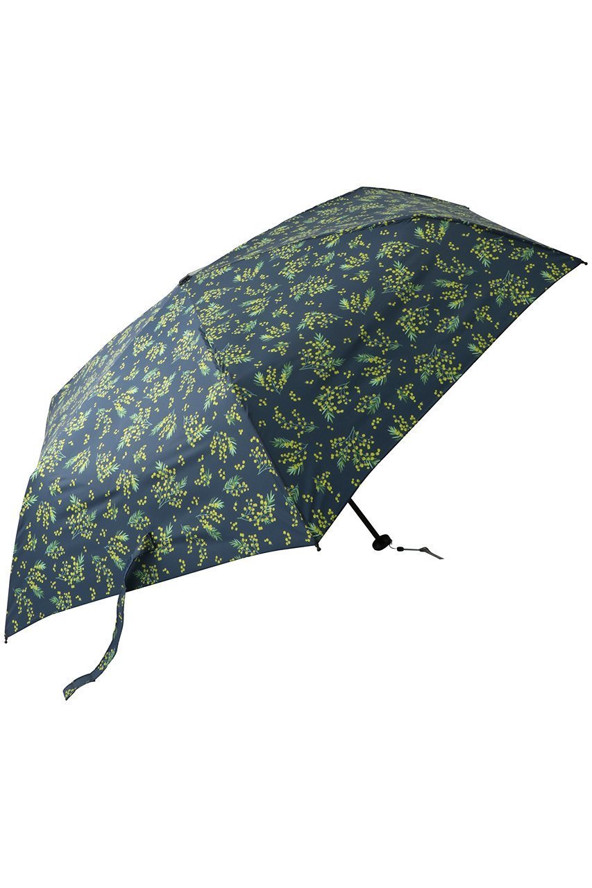 【ムーンバット/MOONBAT】のurawaza slim55 UVミモザガーデン インテリア・キッズ・メンズ・レディースファッション・服の通販 founy(ファニー) 　ファッション　Fashion　レディースファッション　Fashion for Women　レイングッズ・傘・晴雨兼用傘　Umbrellas & Rain Gear　イエロー　Yellow　ガーデン　Garden, Gardening　コンパクト　Compact, Small Size　ハンカチ　Handkerchief, Hanky　フェミニン　Feminine, Girly　プリント　Print, Printed Pattern　傘　Umbrella, Parasol　時計　Watch, Wristwatch　軽量　Lightweight, Ultra Light　ネイビー×イエロー|ID: prp329100004955691 ipo3291000000037183889