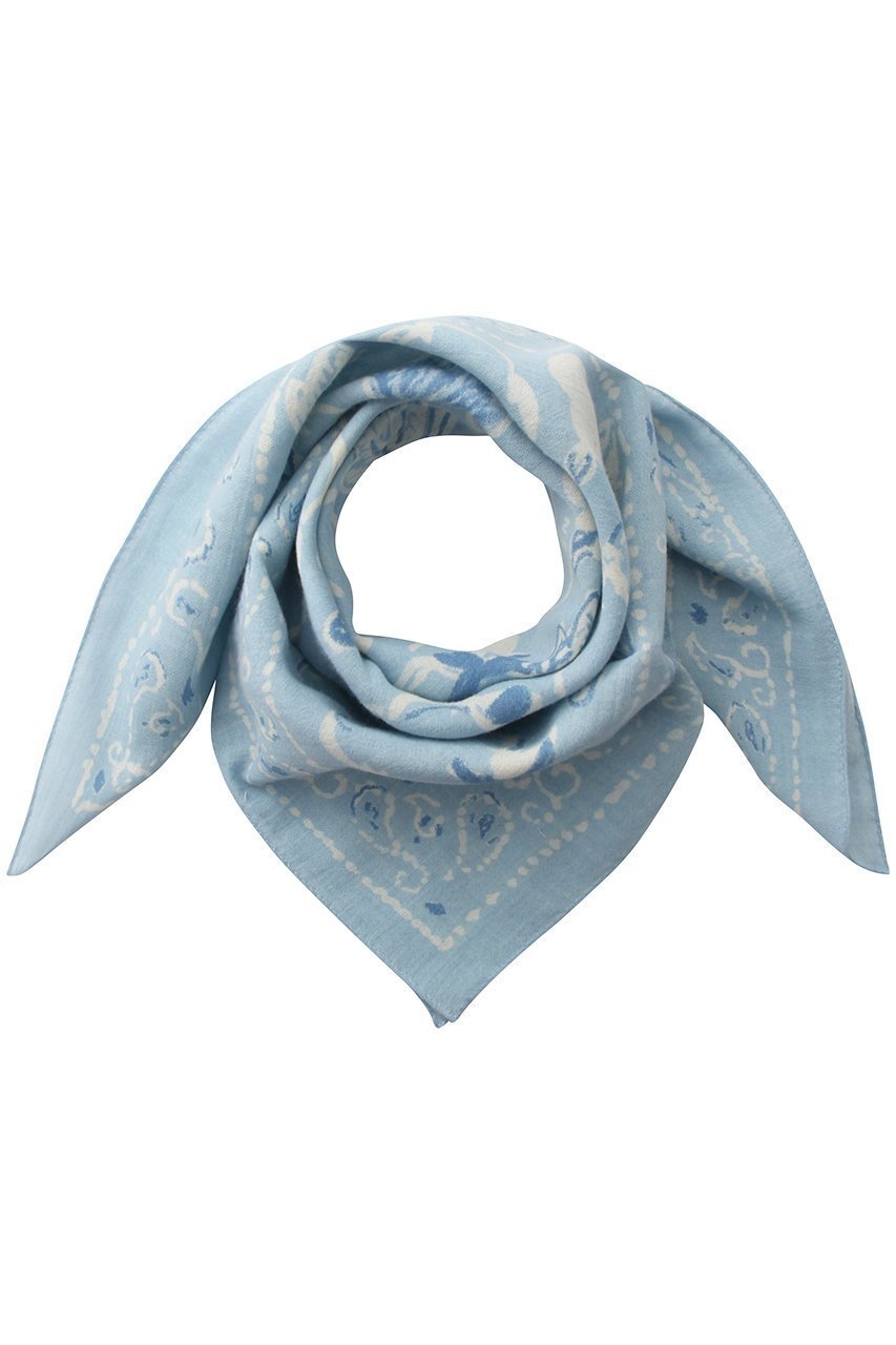 【プリスティン/PRISTINE】のバンダナプリントスカーフ インテリア・キッズ・メンズ・レディースファッション・服の通販 founy(ファニー) 　ファッション　Fashion　レディースファッション　Fashion for Women　ストール　Soft & Warm Scarves　マフラー・スヌード / 冬小物の定番　Scarves & Mufflers　スカーフ　Scarf, Neckwear　ストール　Stole, Wrap　プリント　Print, Printed Pattern　マフラー　Scarf, Muffler　ブルー|ID: prp329100004955708 ipo3291000000037184015