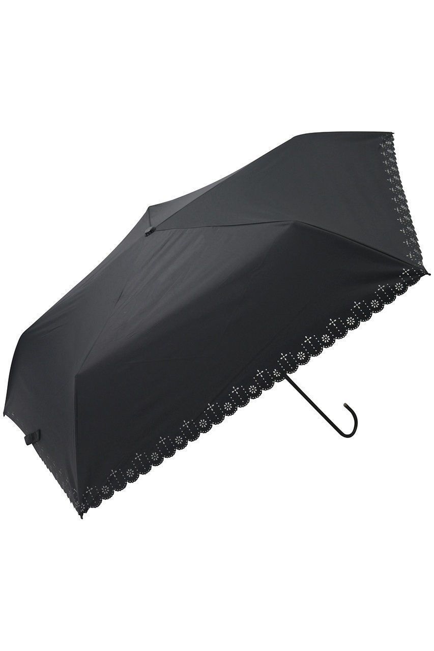 【ムーンバット/MOONBAT】のBTS 軽量ミニ 曲がり手元 ヒートカット傘 インテリア・キッズ・メンズ・レディースファッション・服の通販 founy(ファニー) 　ファッション　Fashion　レディースファッション　Fashion for Women　レイングッズ・傘・晴雨兼用傘　Umbrellas & Rain Gear　カッティング　Cutting Detail　サマー　Summer, Summer Style　スリム　Slim, Slim Fit　ハンカチ　Handkerchief, Hanky　エレガント 上品　Elegant　傘　Umbrella, Parasol　夏　Summer　時計　Watch, Wristwatch　軽量　Lightweight, Ultra Light　ブラック|ID: prp329100004955754 ipo3291000000037184329