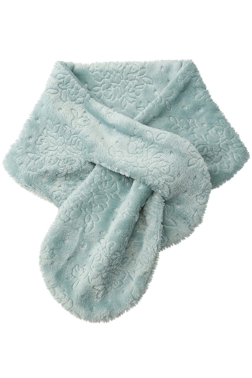 【キッドブルー/KID BLUE】のシャギーエンボスレース ネックウォーマー インテリア・キッズ・メンズ・レディースファッション・服の通販 founy(ファニー) 　ファッション　Fashion　レディースファッション　Fashion for Women　ストール　Soft & Warm Scarves　マフラー・スヌード / 冬小物の定番　Scarves & Mufflers　おすすめ　Recommended / Our Picks　ストール　Stole, Wrap　セットアップ　Set-Up, Coordinated Outfit　フェミニン　Feminine, Girly　フラワー　Flower, Floral　マフラー　Scarf, Muffler　リラックス　Relax, Relaxed Fit　A/W・秋冬　Autumn/Winter　ユーカリ|ID: prp329100004955828 ipo3291000000037184790