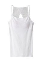 【アロマティック/AROMATIQUE】のパッド付バックレースキャミソール ホワイト|ID: prp329100004955861 ipo3291000000037184972
