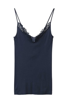 【ハンロ/HANRO】のレース付きキャミソール 大人の最旬トレンドファッション＆コーディネート founy(ファウニー) ファッション Fashion レディースファッション Fashion for Women 下着・ランジェリー Lingerie & Intimates その他ランジェリー・インナーアイテム Other Lingerie / Intimates インナー Innerwear エレガント 上品 Elegant キャミソール Camisole, Spaghetti Strap Top ラップ Wrap, Wrap Design ランジェリー Lingerie, Intimate Wear レース Lace, Lace Fabric |ID:prp329100004955930