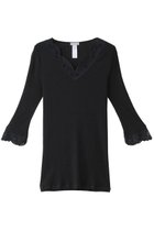 【ハンロ/HANRO】のWOOLEN LACE七分袖 ブラック|ID: prp329100004955942 ipo3291000000037185783